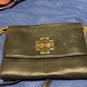 Tory Burch Metallic Black Crossbody Bag
